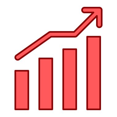 çubuk çizelgesi vektör illüstrasyonu