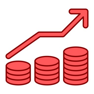 para grafiği ve para grafiği vektör çizimi grafik tasarımı