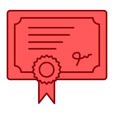 Üniversite ikonunun sertifikası. özet vektör illüstrasyonu