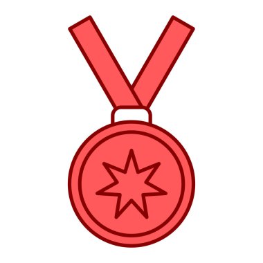 Kurdeleli madalya ve ödül vektör illüstrasyon tasarımı