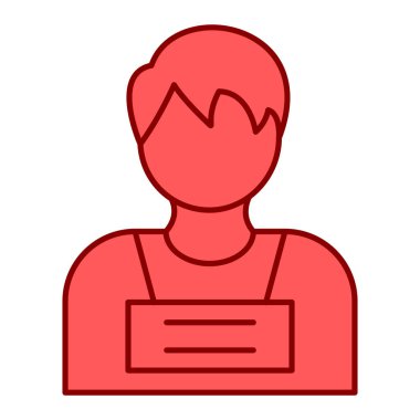 Man avatar karakter vektör çizimi tasarımı