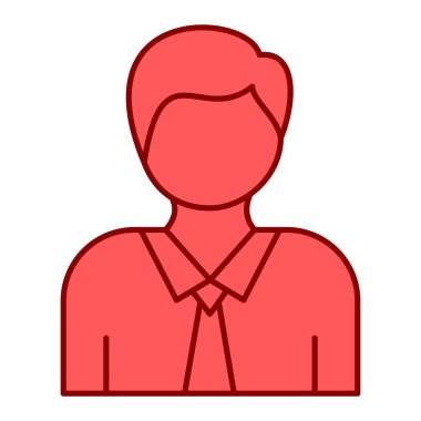 Man avatar karakter vektör çizimi tasarımı