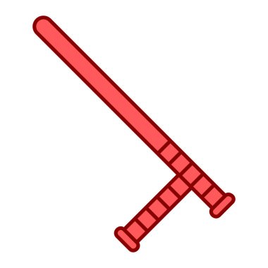 Polis kulübü, web simgesi basit illüstrasyon