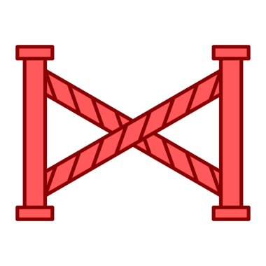 bariyer simgesi vektör illüstrasyonu