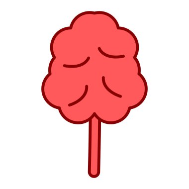 Tatlı havuç çizgi film ikonu. vektör.