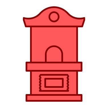 mezar, web simgesi basit illüstrasyon