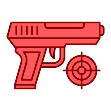 Silah ikonu. vektör illüstrasyonu