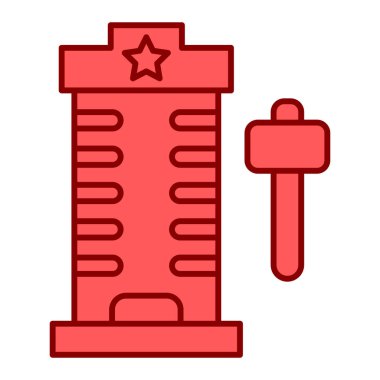 Test tübü simgesinin vektör illüstrasyonu