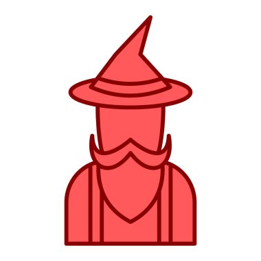 sihirbaz, web simgesi basit illüstrasyon