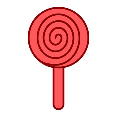 Lolipop şeker ikonu vektör illüstrasyon tasarımı