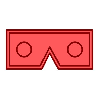 gözlük ikonu vektör illüstrasyonu