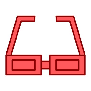 Gözlük ikonu. Web için güneş gözlüğü vektör simgelerinin karikatür çizimi