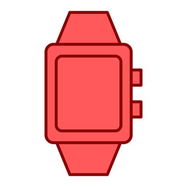 İzleme vektörü illüstrasyonlu akıllı twatch