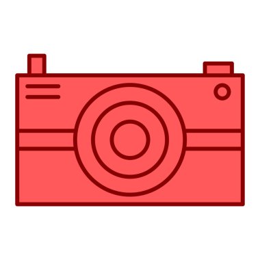 kamera simgesi vektör illüstrasyonu