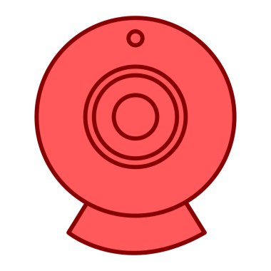 Web kamerası simgesi. düz dizayn