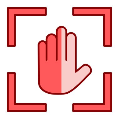 el simgesi vektör illüstrasyonu