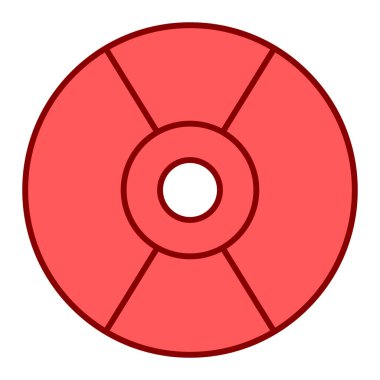 cd disk simgesi vektör illüstrasyonu