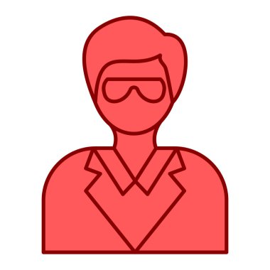 Man avatar karakter vektör çizimi tasarımı