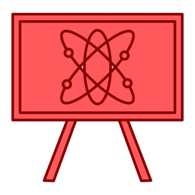 Bilim ve teknoloji ikonu vektör illüstrasyonu