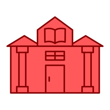 Bir kitap simgesinin vektör illüstrasyonu