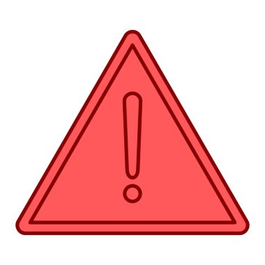 uyarı işareti simgesi, vektör illüstrasyonu