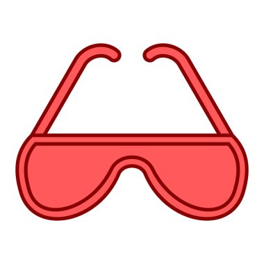 gözlük ikonu vektör illüstrasyonu