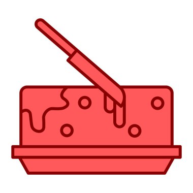 Peynir yiyecek ikonu vektör çizimi tasarımı