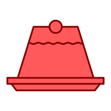 Lezzetli bir tatlı restoranı ikonu vektör çizimi