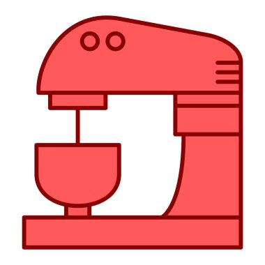 Mutfak gereçleri simgesi. Web için kahve öğütücü vektör simgelerinin özet çizimi