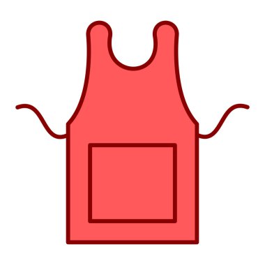 Kıyafet ikonu. Web için t-shirt vektör simgelerinin özet çizimi