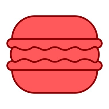 fast food ikonu vektör illüstrasyonu