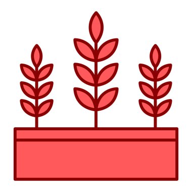 bitki simgesi vektör illüstrasyonu