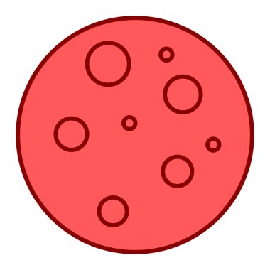 Sosis ikonu. Web için basit pizza vektör simgeleri çizimi