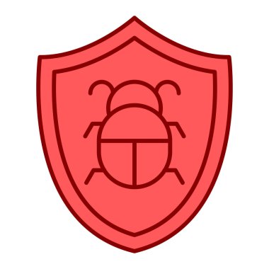 Güvenlik sistemi vektör çizimine sahip kalkan