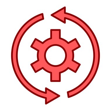 dişli simgesi vektör illüstrasyonu