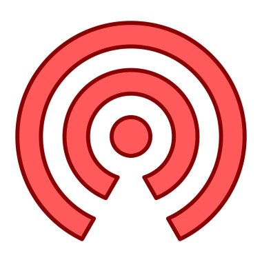 Beyaz arkaplanda izole edilmiş wifi simgesi vektörü, saat şeffaf işareti