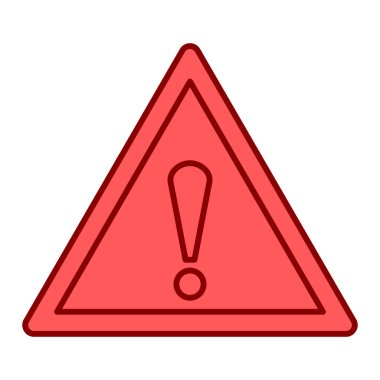 uyarı işareti simgesi, vektör illüstrasyonu