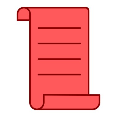 belge simgesi vektör illüstrasyonu