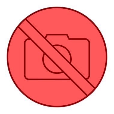 Kamera modern simgesinin vektör illüstrasyonu