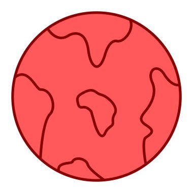 Dünya ikonu. Web için dünya vektör simgelerinin özet çizimi