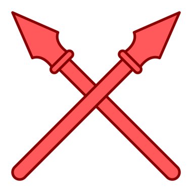 Çapraz kılıç ikonu. vektör illüstrasyonu