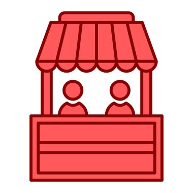 dükkan ikonu. Web için alışveriş arabası vektör simgelerinin özet çizimi