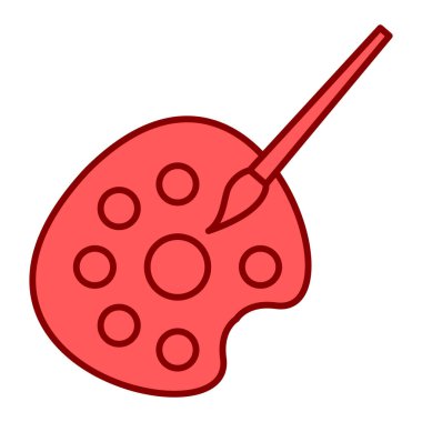 boya fırçası ikonu. vektör illüstrasyonu