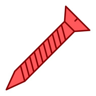 Roket. Web simgesi basit illüstrasyon