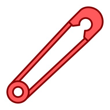 Tek izole edilmiş iğne simgesinin vektör çizimi