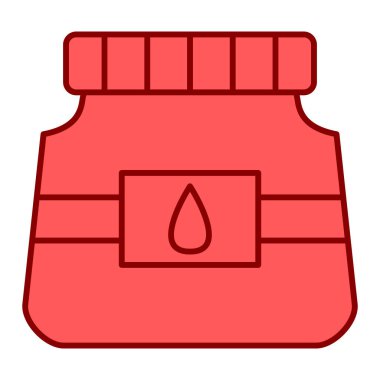 Kavanoz. Web simgesi basit illüstrasyon