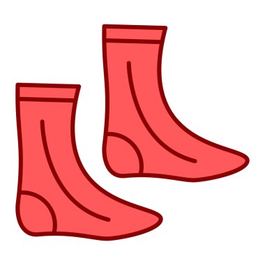 Beyaz arkaplanda izole edilmiş tek bir lastik bot simgesinin vektör çizimi