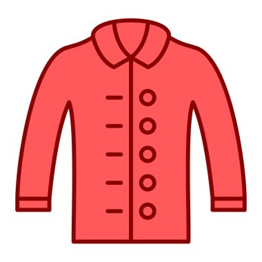 Kıyafetler. Web simgesi vektör illüstrasyonu