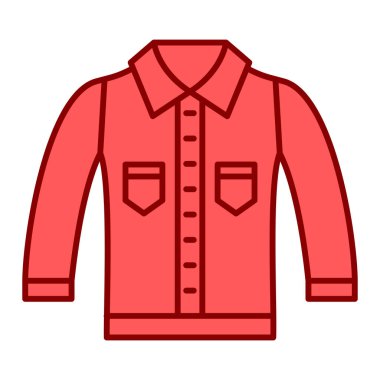 Ceket ikonu. Taslak spor kıyafetleri vektör logosu. Moda çizimi. izole nesne