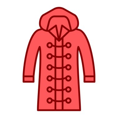 Ceket ikonu. Web için kıyafet vektör sembolünün basit bir illüstrasyonu